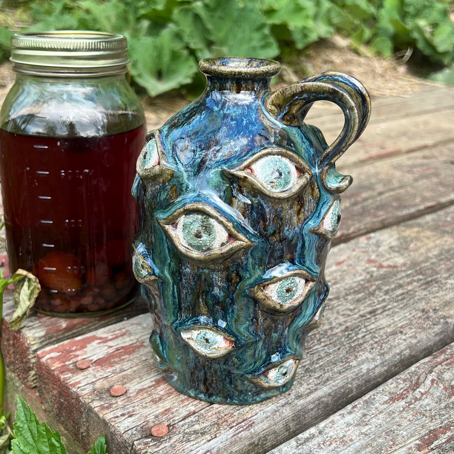 Facejug Appalachian Folk Art Handmade Pottery
