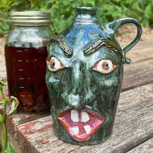 Facejug Appalachian Folk Art Handmade Pottery