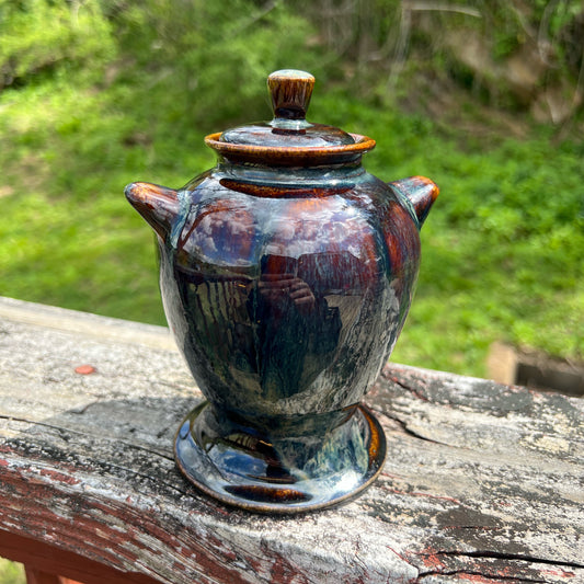 Small Keepsake Urn Handmade Pottery