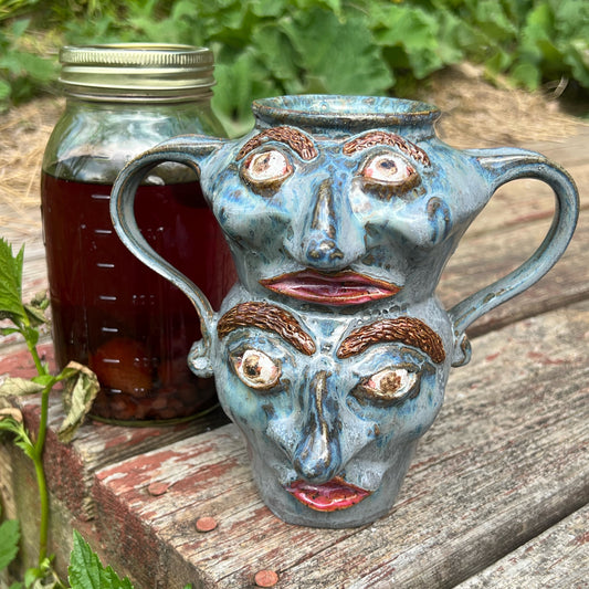 Facejug Appalachian Folk Art Handmade Pottery