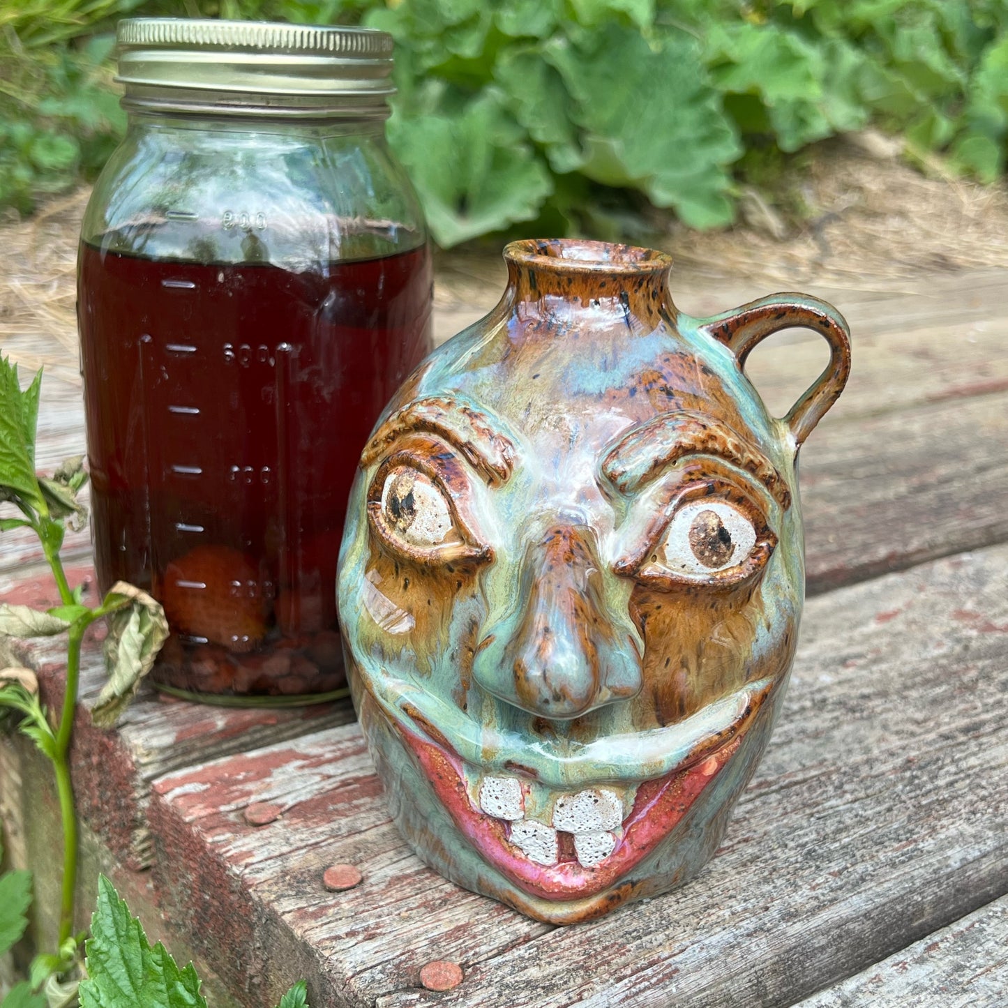 Facejug Appalachian Folk Art Handmade Pottery