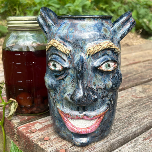 Facejug Appalachian Folk Art Handmade Pottery